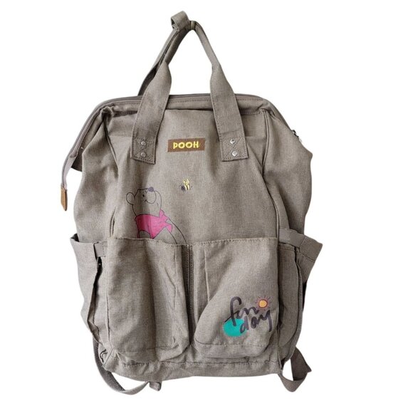 Disney Handbags - Disney Pooh Bear Canvas Backpack